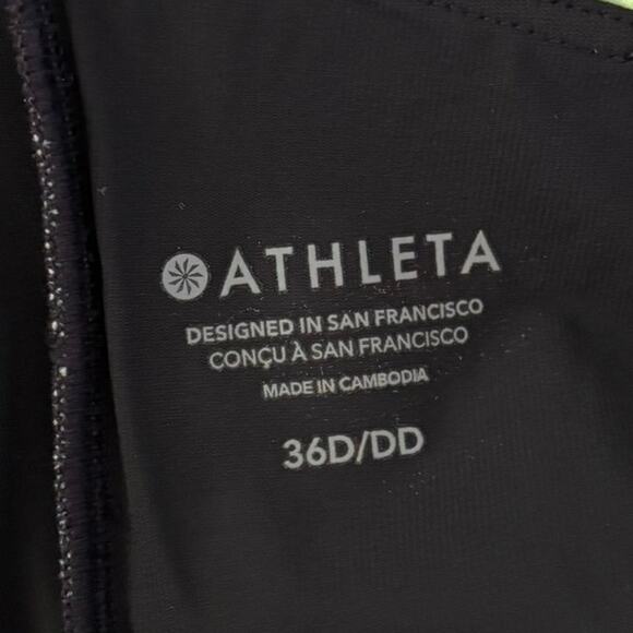 Athleta Size 36D/DD 36D 36DD Bondi Bra Cup Tankini Top Liana Floral Green - Picture 5 of 5